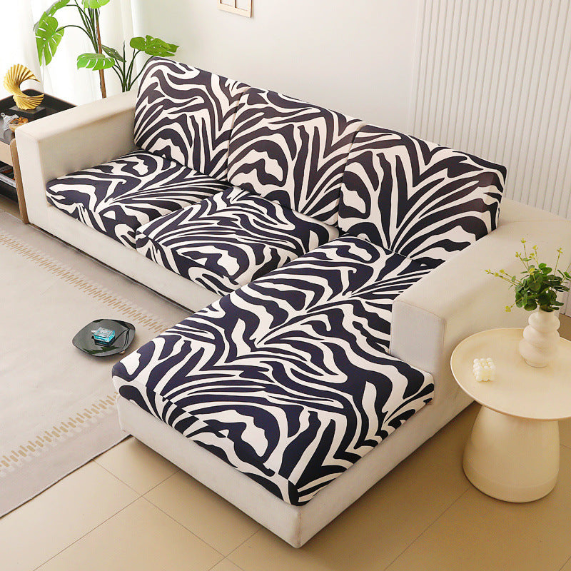 Sofa Seat Cover Stretch Fit LUCILE Tiger Pattern-Three