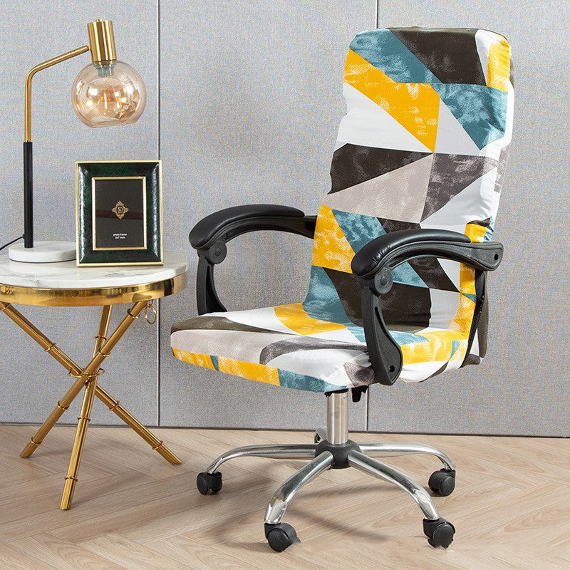 Executive Office Chair Cover Stretchable SEREINE Geometry 1-L