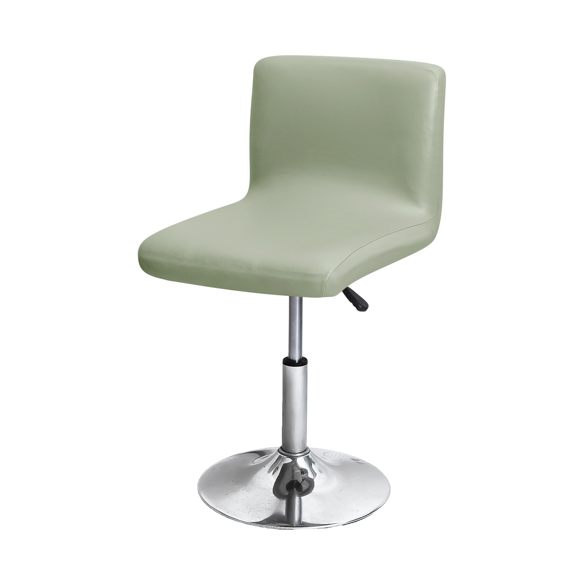 Bar Stool and High Chair Covers Waterproof Faux Leather LUCINE Simple Style Green-Bar Counter Short Back