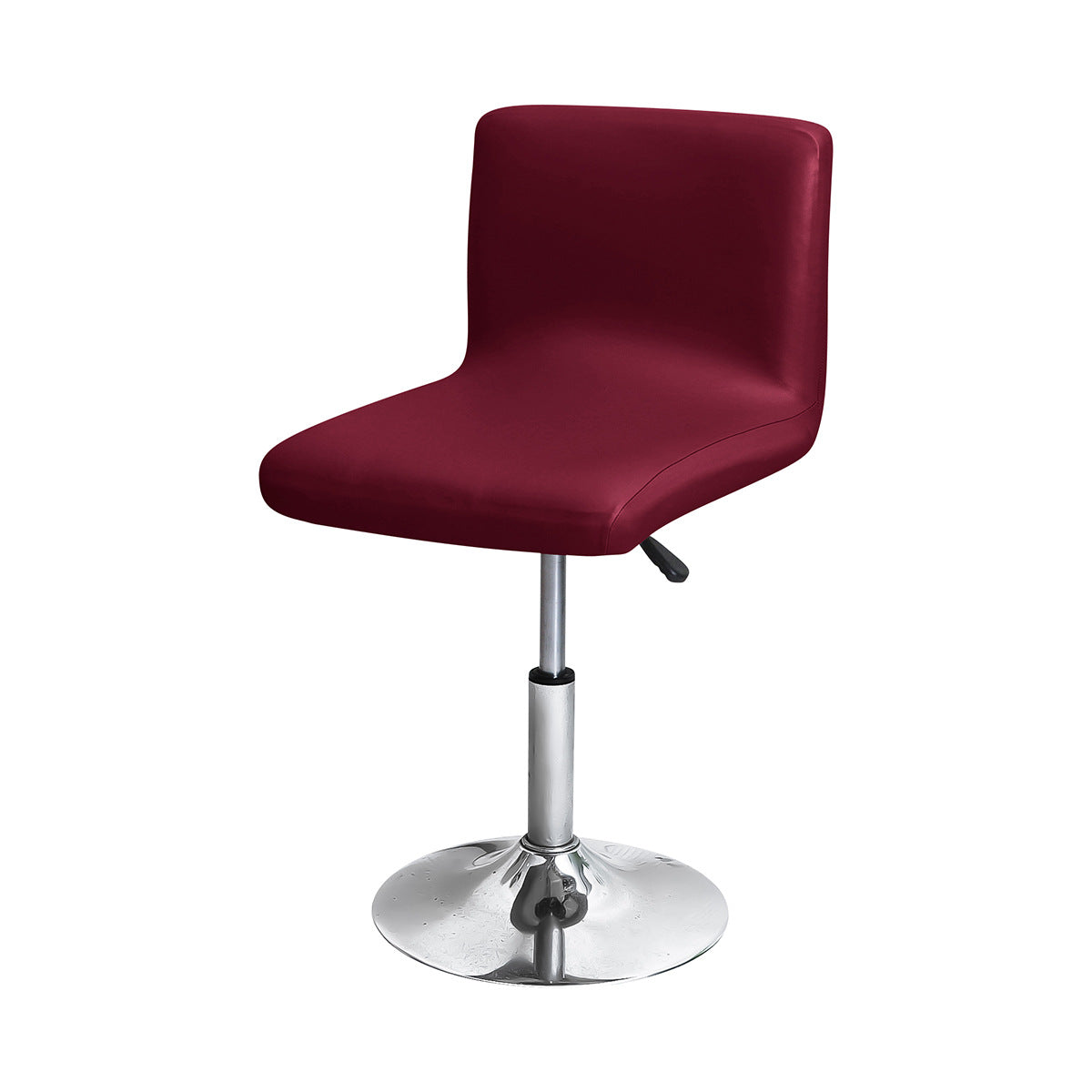 Bar Stool Cover Waterproof Faux Leather CAMBRELLE Wine Red-Bar Counter Short Back