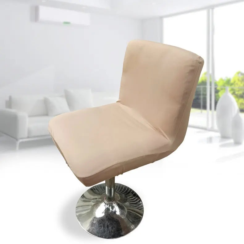Bar Stool & High Chair Covers Stretch Glossy LUMIÈRE Champagne