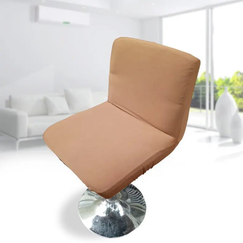 Bar Stool & High Chair Covers Stretch Glossy LUMIÈRE Coffee