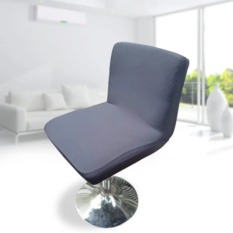 Bar Stool & High Chair Covers Stretch Glossy LUMIÈRE Dark Grey