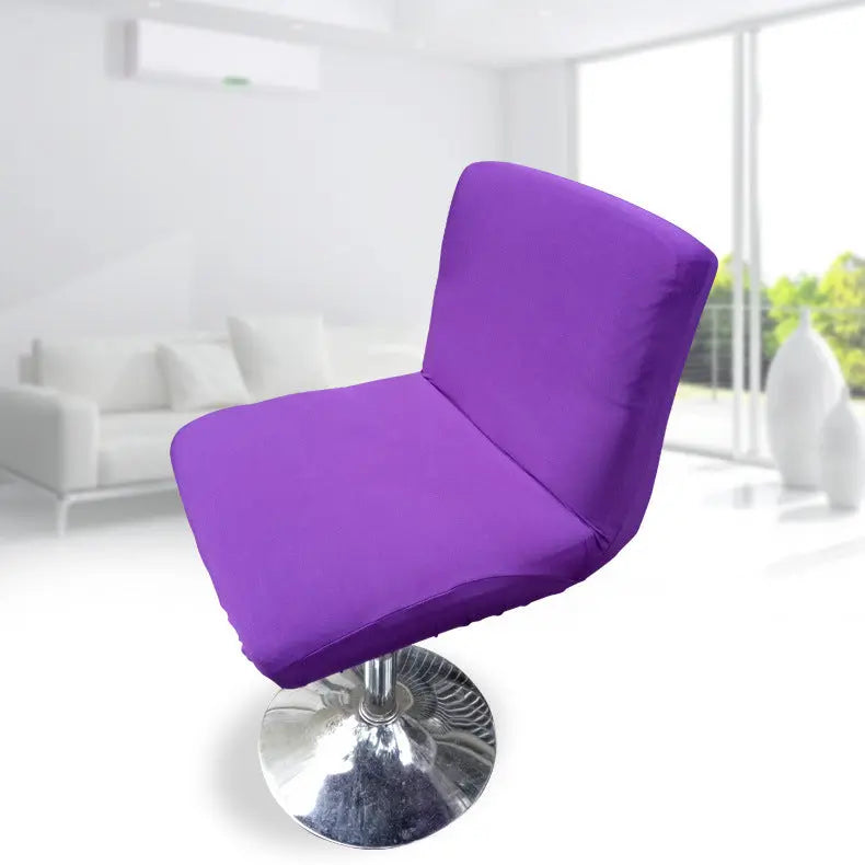 Bar Stool & High Chair Covers Stretch Glossy LUMIÈRE Purple