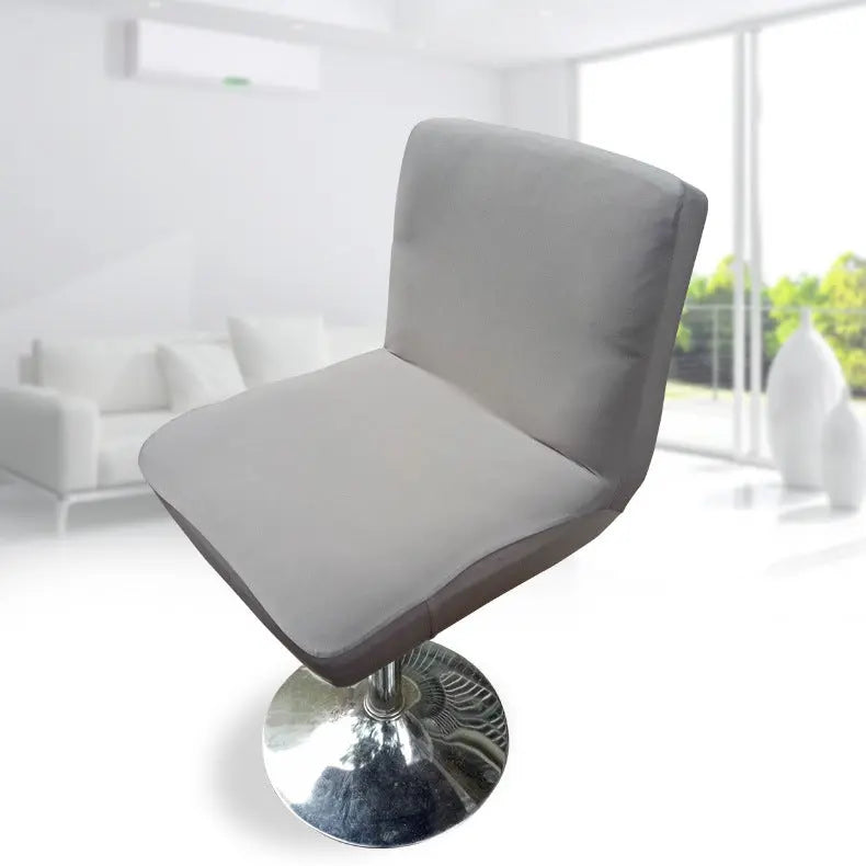 Bar Stool & High Chair Covers Stretch Glossy LUMIÈRE Tile grey