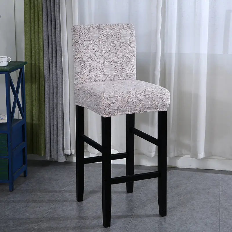 Bar Stool & High Chair Covers Stretchable CleanGuard LUMIÈRE Art Space Gray