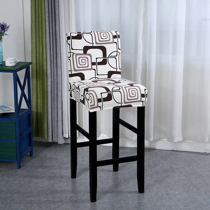 Bar Stool & High Chair Covers Stretchable CleanGuard LUMIÈRE Classic square
