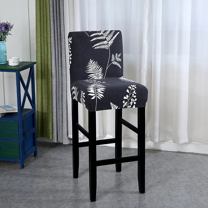 Bar Stool & High Chair Covers Stretchable CleanGuard LUMIÈRE Night Shadow FD