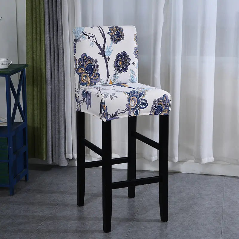 Bar Stool & High Chair Covers Stretchable CleanGuard LUMIÈRE Poppy