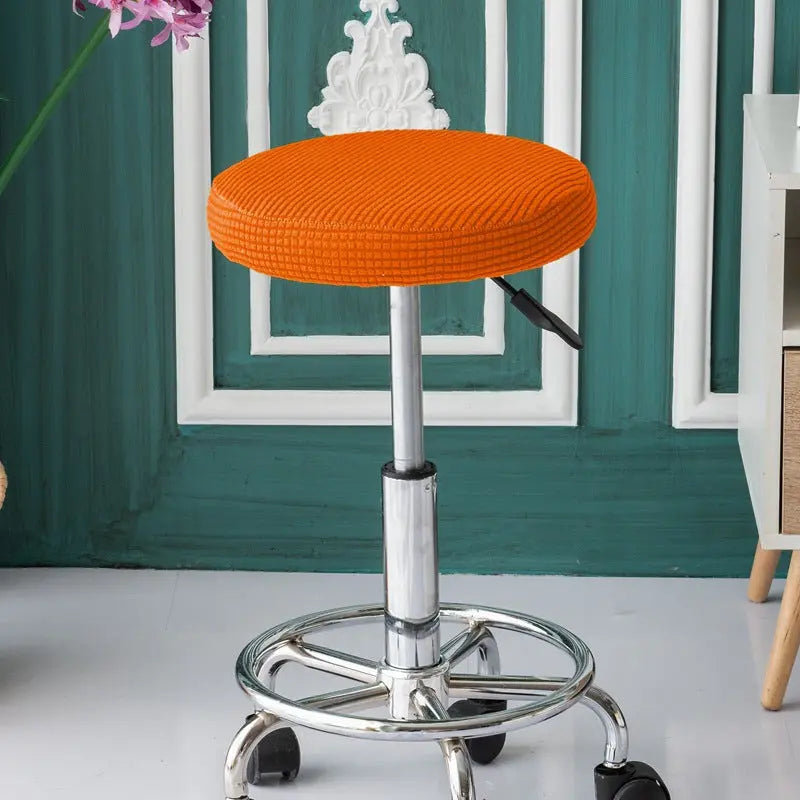 Bar Stool & High Chair Covers Stretchable Cozy LUMINEA Orange