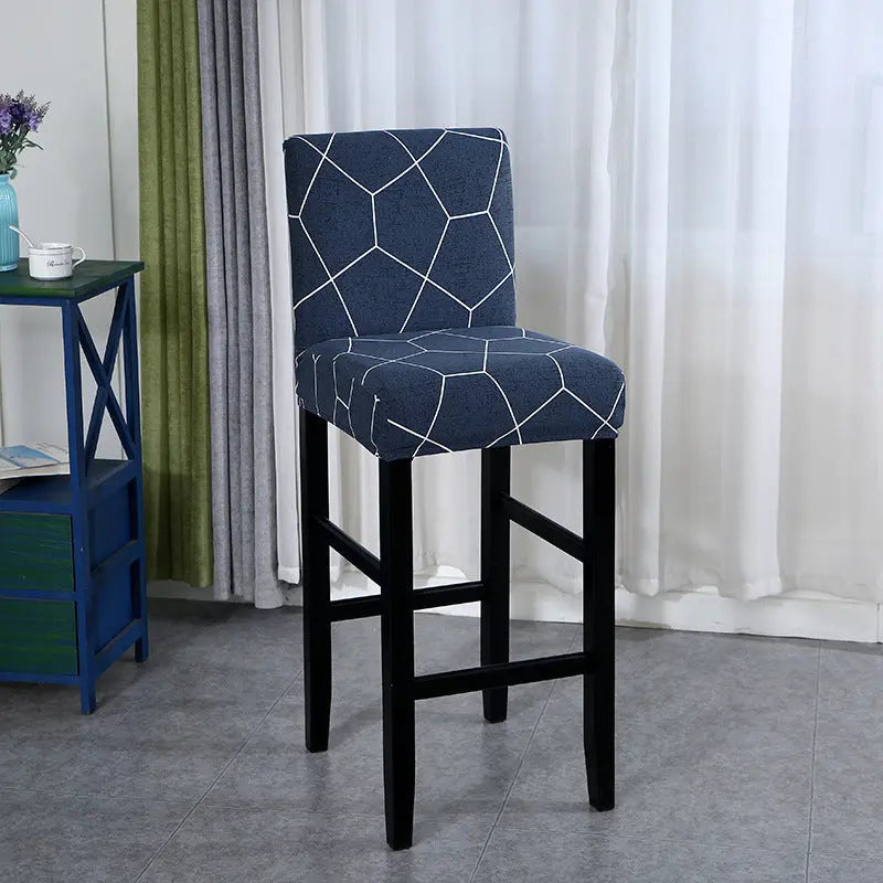 Bar Stool & High Chair Covers Stretchable Sableté Football grid