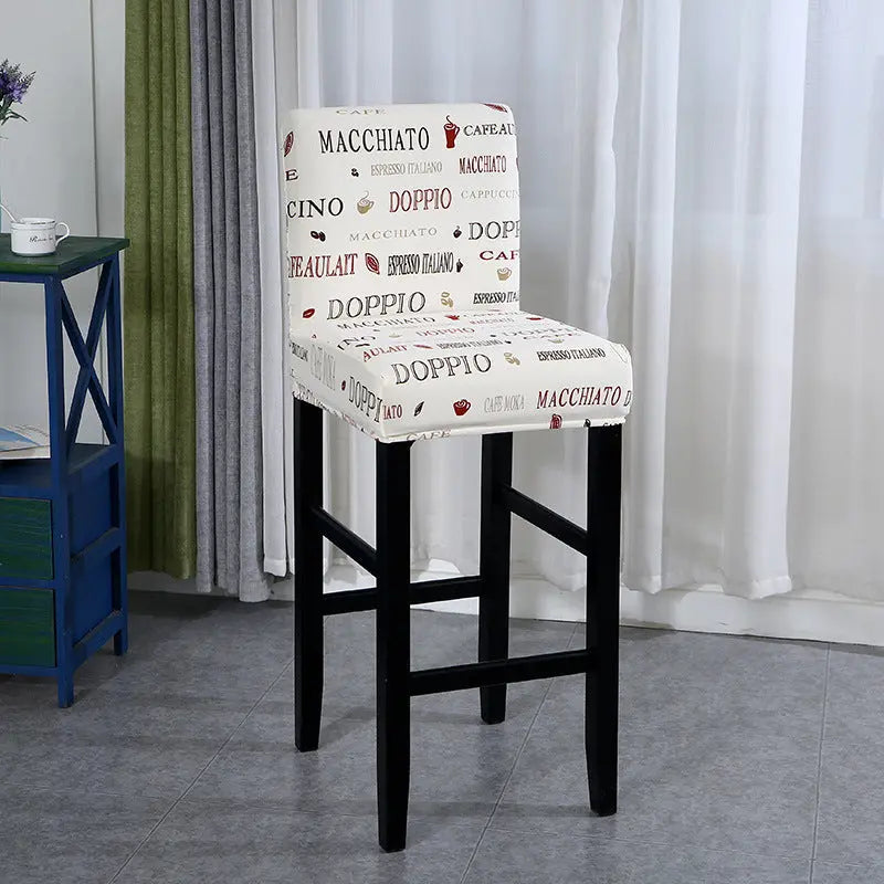 Bar Stool & High Chair Covers Stretchable Sableté Mocha