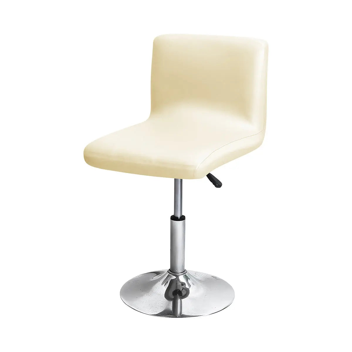 Bar Stool & High Chair Covers Waterproof Faux Leather LUCINE Beige-Bar Counter Short Back