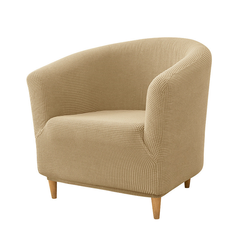 Accent Chair Cover Stretchable Polyester ELODIE 02 Khaki-30x24x6cm