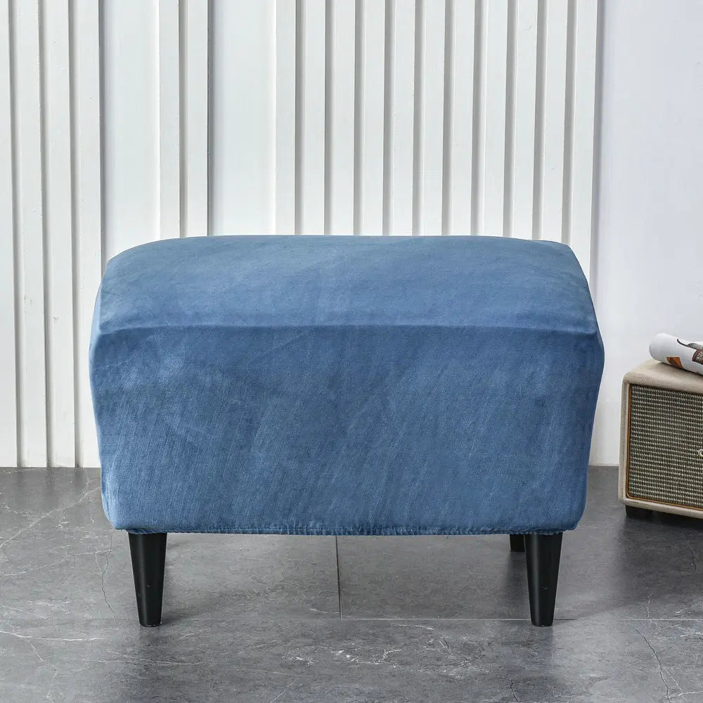 Bench Cover Plush Velvet LUCETTE New Navy Blue-40x60cm