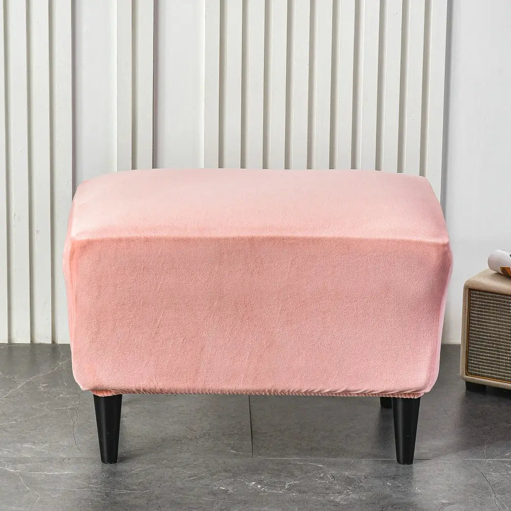 Bench Cover Plush Velvet LUCETTE Nude Pink-40x60cm