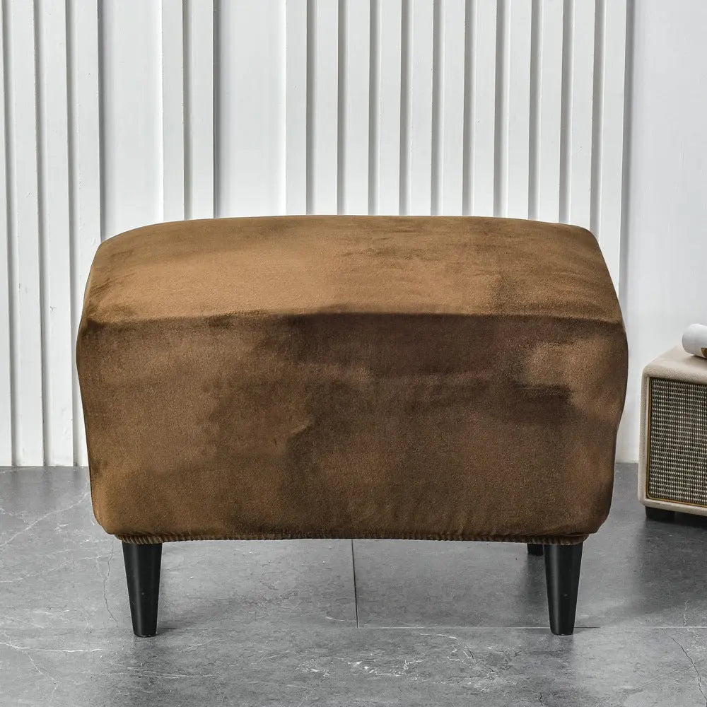 Bench Cover Plush Velvet Renée Coffee-40x60cm