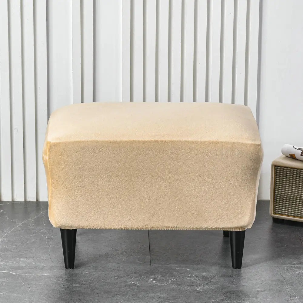 Bench Cover Plush Velvet Renée New Beige-40x60cm