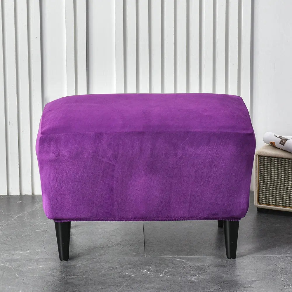 Bench Cover Plush Velvet Renée New Purple-40x60cm