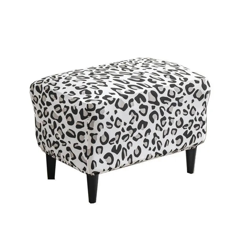Bench Cover Stretchable Polyester NOEMIE Leopard print
