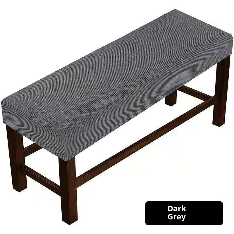 Bench Slipcover Velvet Dustproof Céleste Dark Gray-120x50x20cm