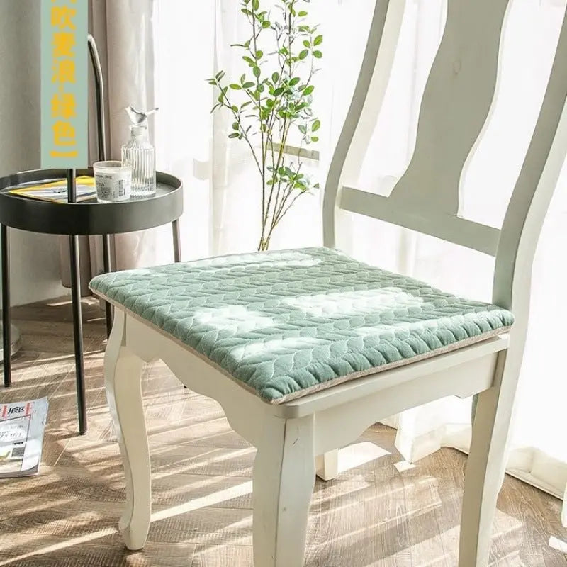 Chair Seat Cushion Cover Cotton Cozy Ecoverie Green-50X50cm