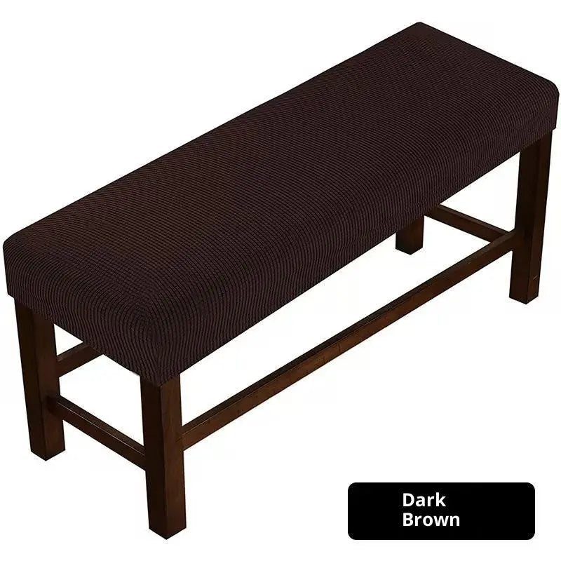 Bench Slipcover Velvet Dustproof FLORETTE Deep Coffee-150x50x20cm