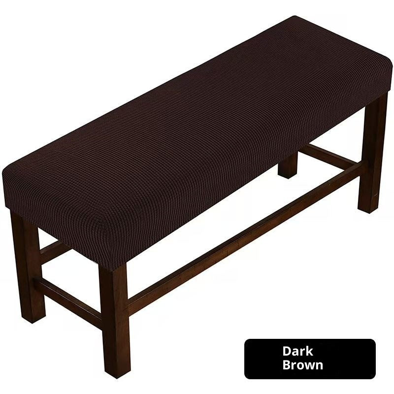 Bench Slipcover Velvet Dustproof CELINE Deep Coffee-150x50x20cm