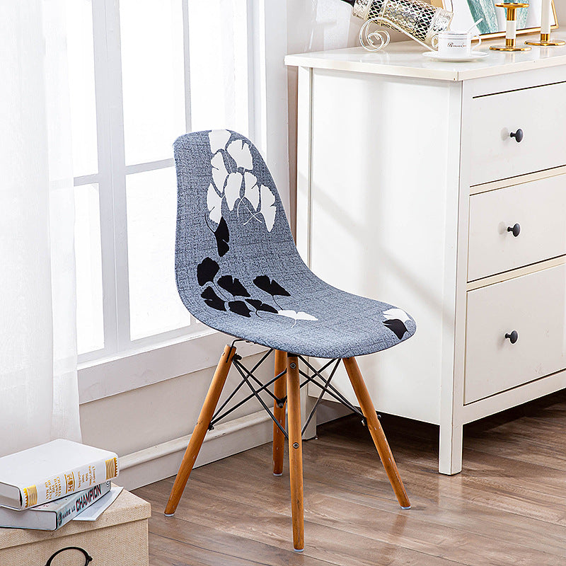 Conference Room Chair Covers Stretchable Nordique LUMIELA Maple Leaf Gray-Average Size Universal