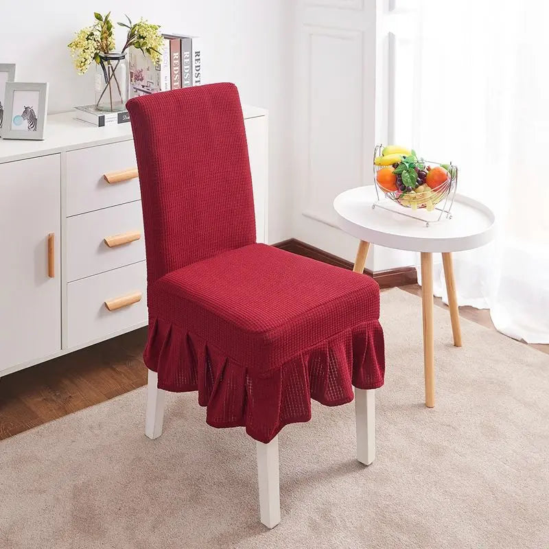 Chair & Seat Covers Stretchable Thickened LUMIÈRE Wine red