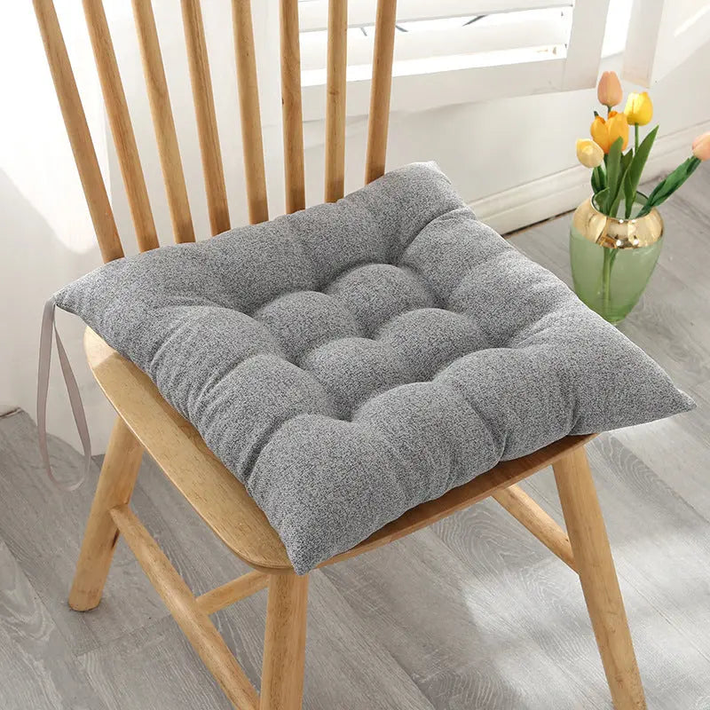 Chair Seat Cushion Covers Cozy Plush LUMIELA Dark Gray-40x40x7cm