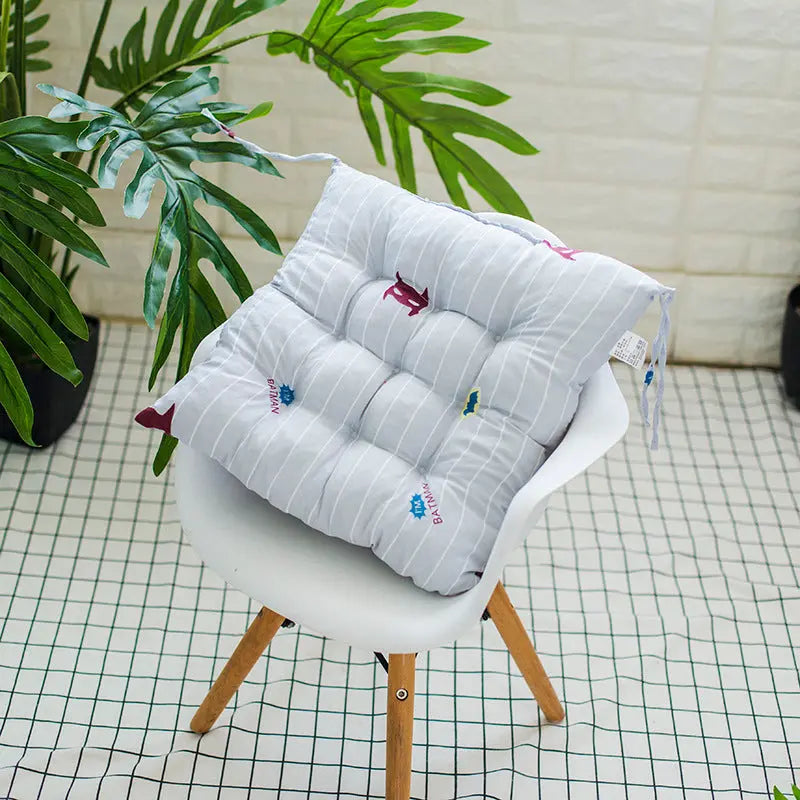 Chair Seat Cushion Covers Linen Cozy Mignon Little Bat-40x40cm