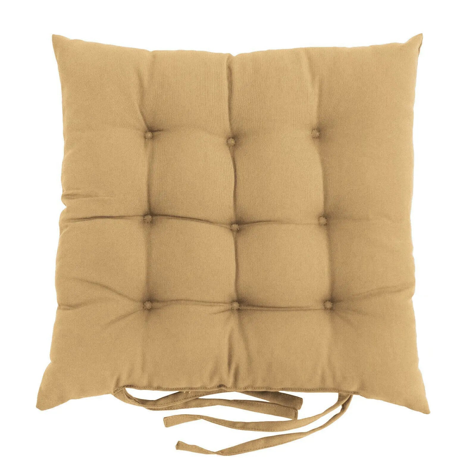Chair Seat Cushion Covers Padded Cozy LUMINAIR Beige2-40x40
