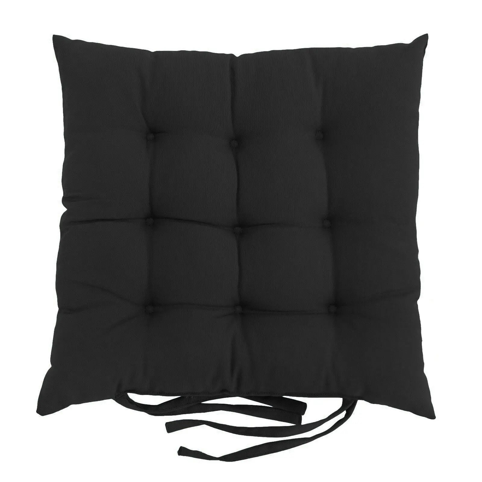 Chair Seat Cushion Covers Padded Cozy LUMINAIR Black-40x40