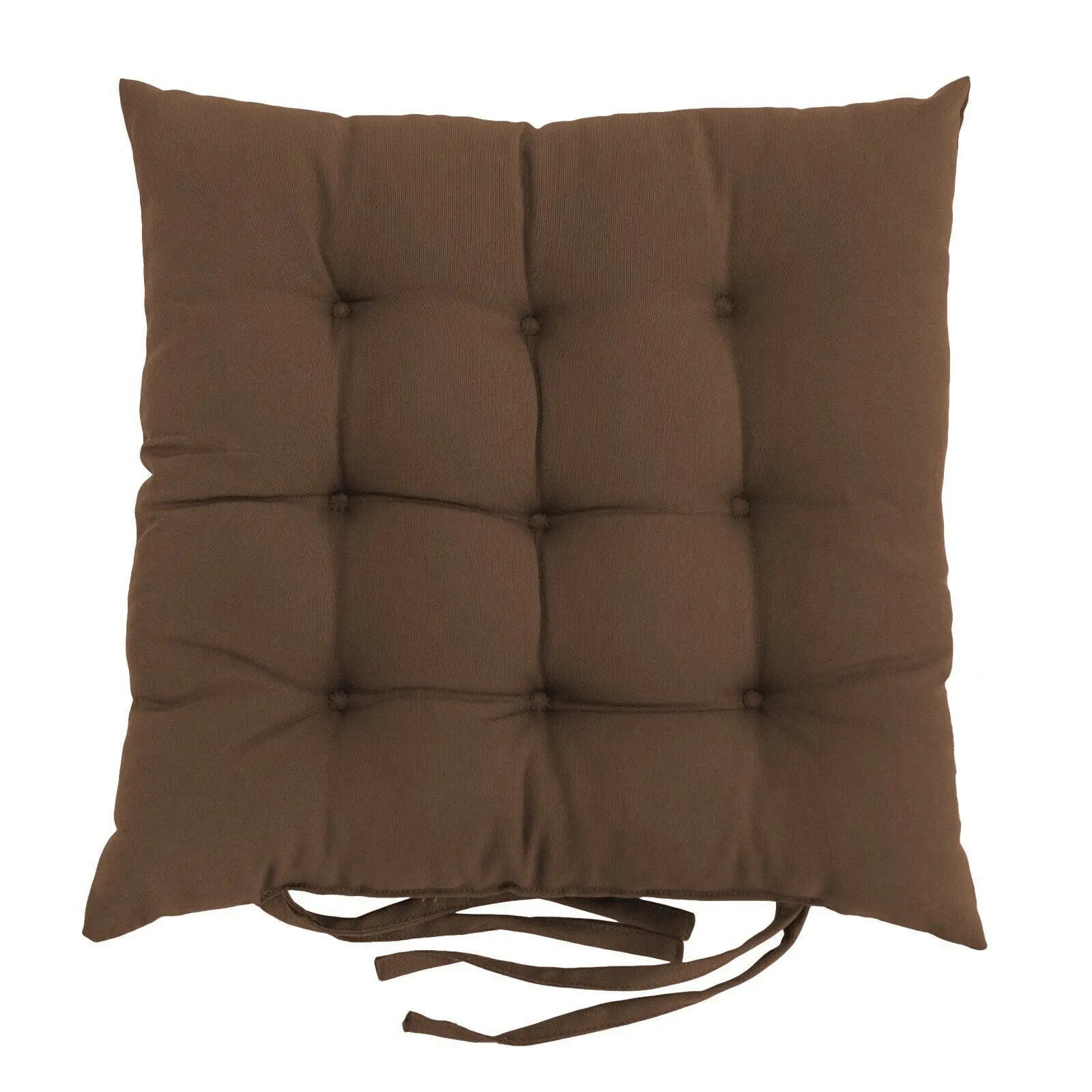 Chair Seat Cushion Covers Padded Cozy LUMINAIR Coffee-40x40