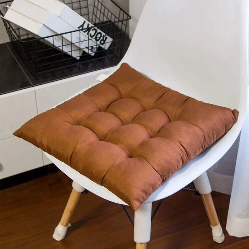 Chair Seat Cushion Covers Padded Cozy LUMINAIR Coffee-40x40 ordinary