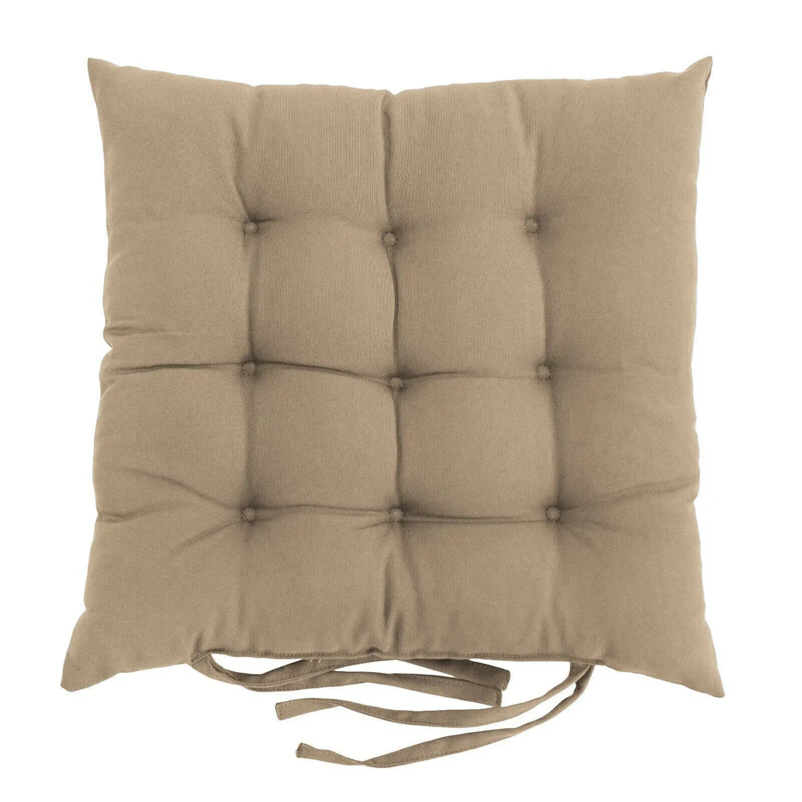 Chair Seat Cushion Covers Padded Cozy LUMINAIR Khaki-40x40