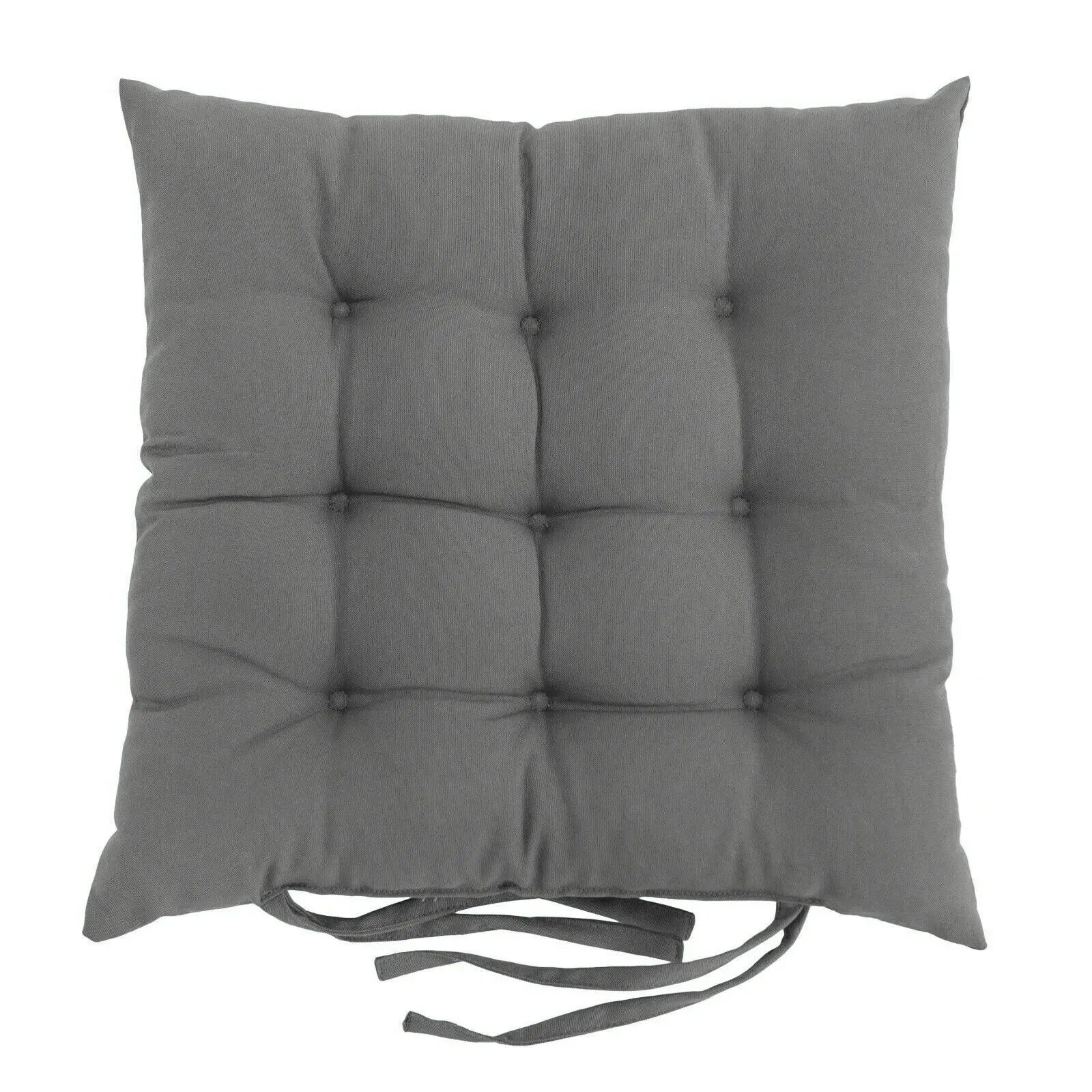 Chair Seat Cushion Covers Padded Cozy LUMINAIR Light Grey-40x40