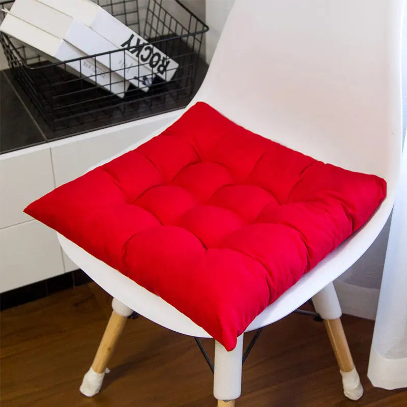 Chair Seat Cushion Covers Padded Cozy LUMINAIR Red-40x40 ordinary