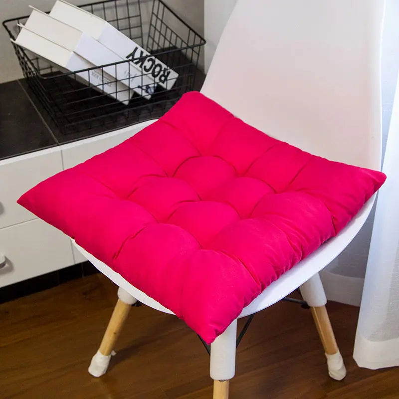 Chair Seat Cushion Covers Padded Cozy LUMINAIR Rose Red-40x40 ordinary