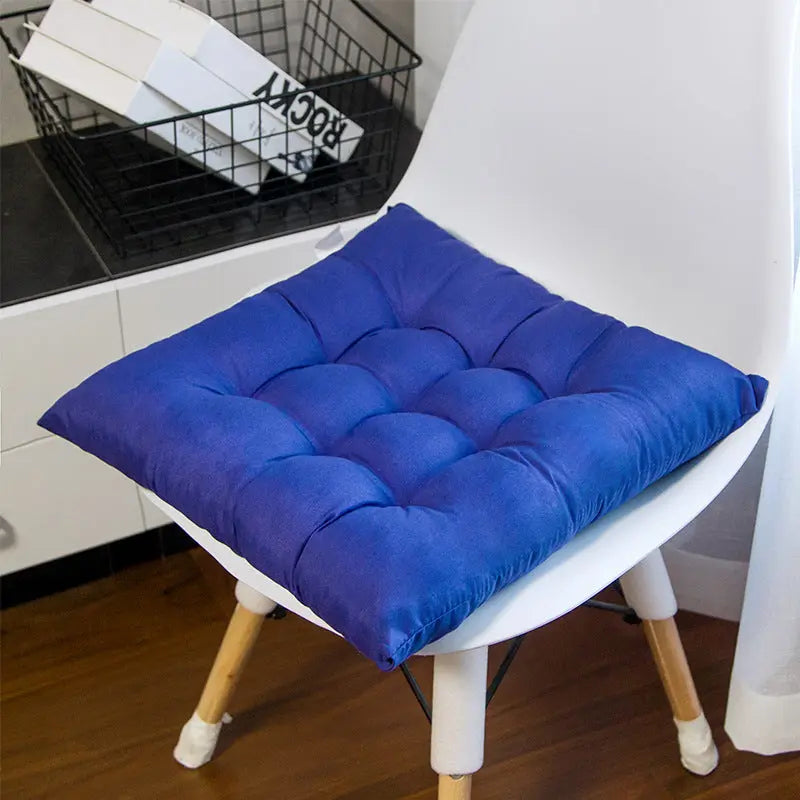 Chair Seat Cushion Covers Padded Cozy LUMINAIR Royal blue-40x40 ordinary