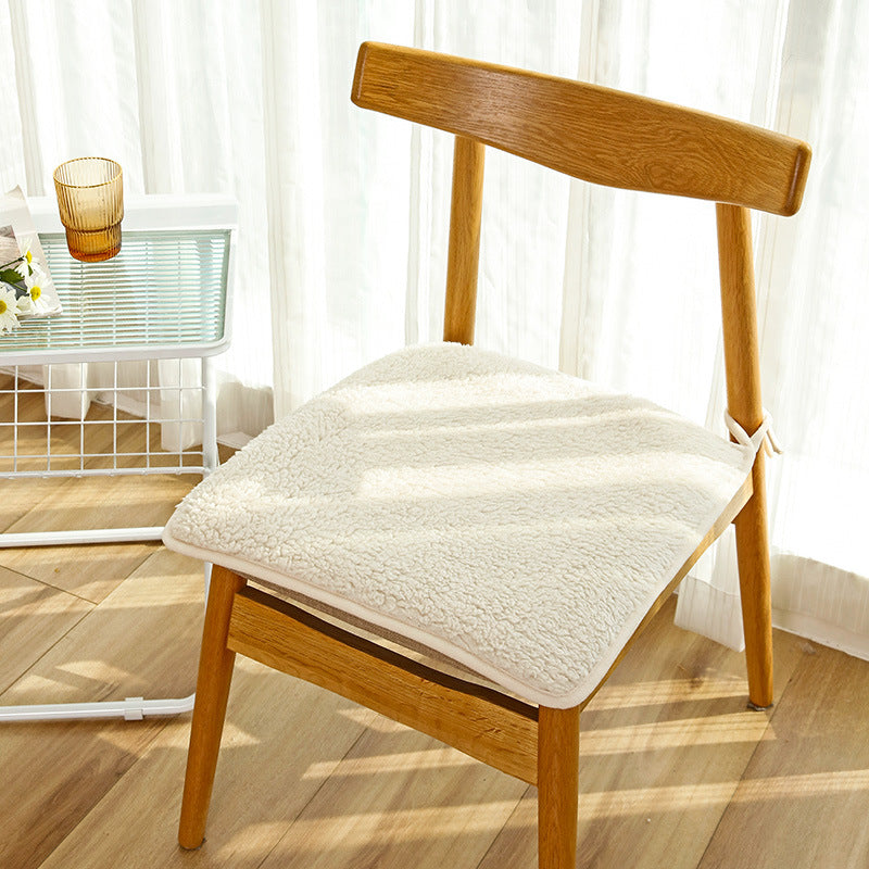 Chair Seat Cushion Covers Plush Cozy LAMIELLE Beige-40 × 40
