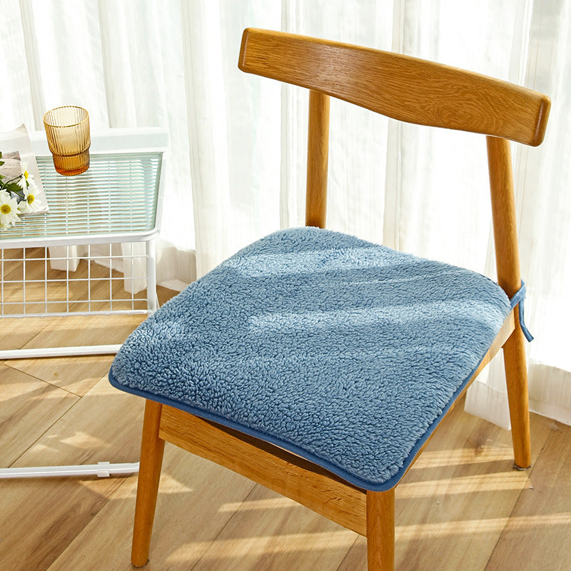 Chair Seat Cushion Covers Plush Cozy LAMIELLE Light Blue-40 × 40