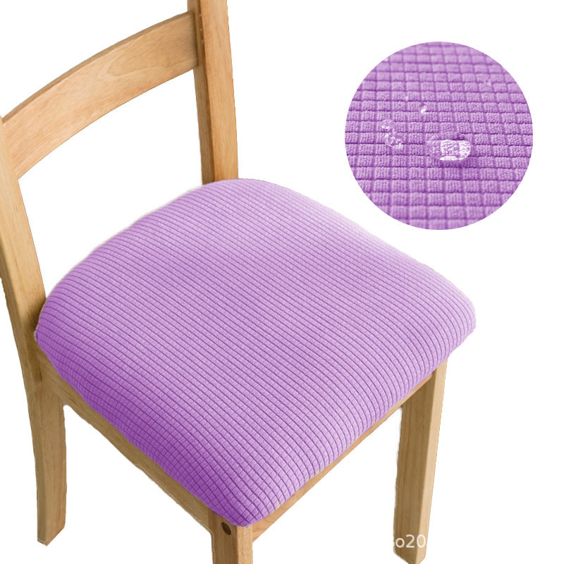Chair Seat Cushion Covers Stretch-Fit Velura Light purple