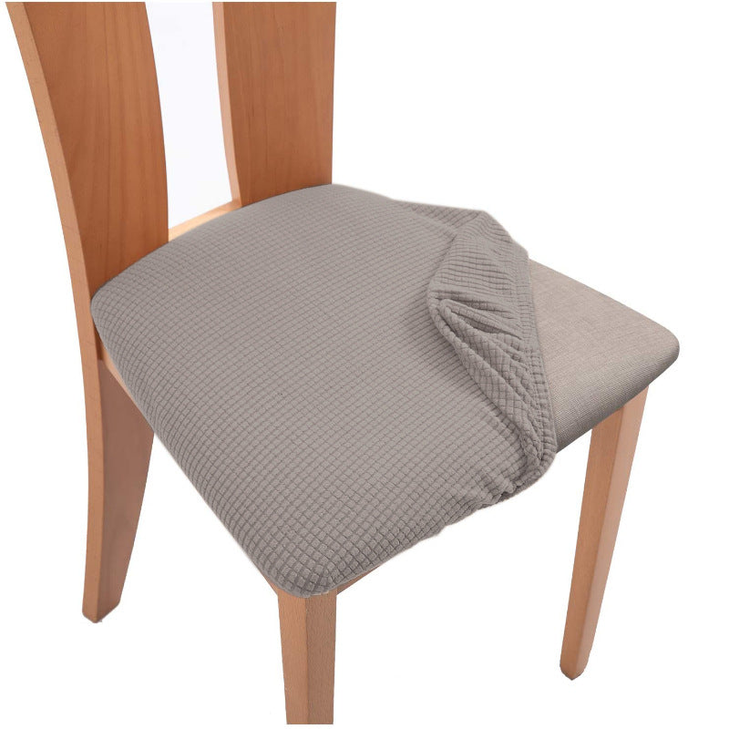 Chair Seat Cushion Covers Stretch-Fit Velura Taupe
