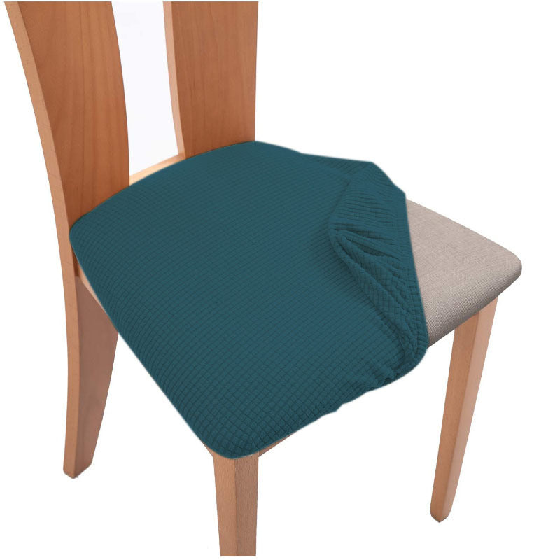 Chair Seat Cushion Covers Stretch-Fit Velura Tidewater teal