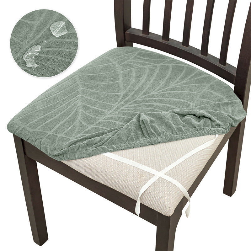 Chair Seat Cushion Covers Stretch Floral LÉAFINE Pine And Cypress Green-Big Leaves-1pcs