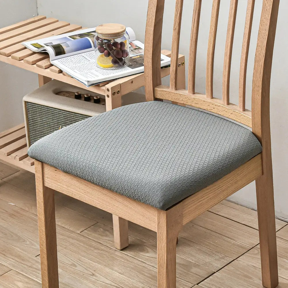 Chair Seat Cushion Covers Stretch Knit LUMIERE