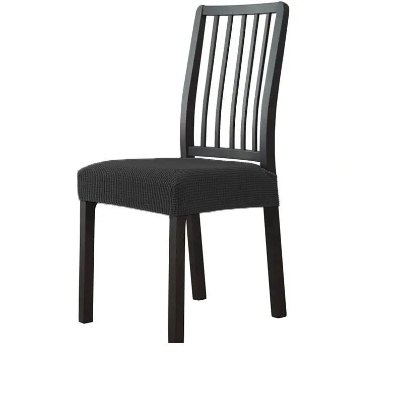 Chair Seat Cushion Covers Stretchable Quiltaire Black-Average Size