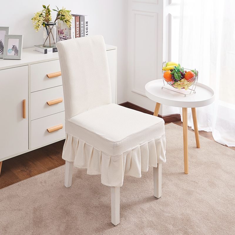 Conference Chair Cover Stretch-Fit CELINE White